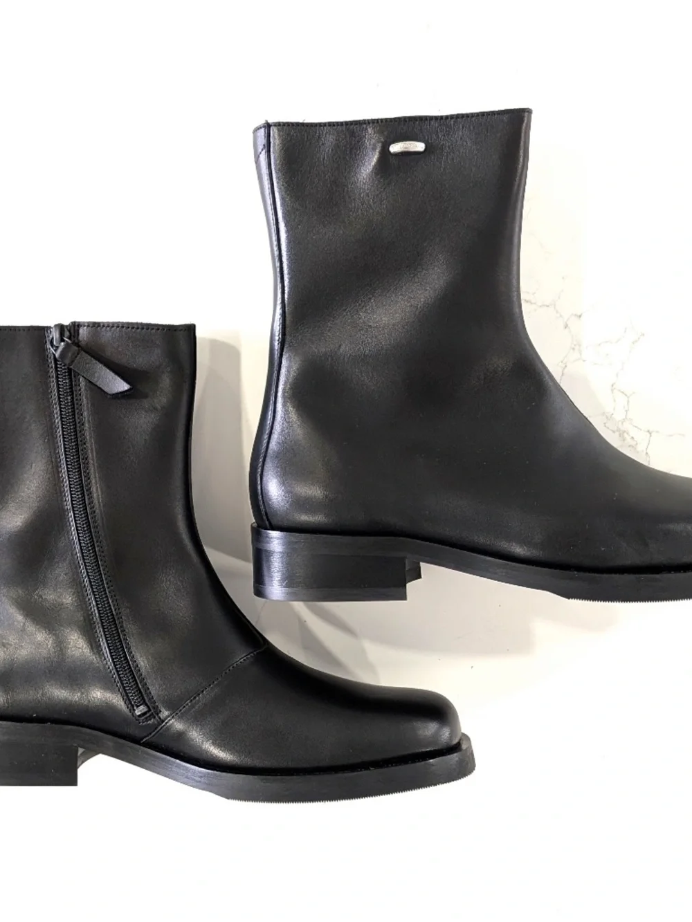 OUR LEGACY Camion Boot Black Leather EU 44 US 11 Zip Square Toe NIB Vibram